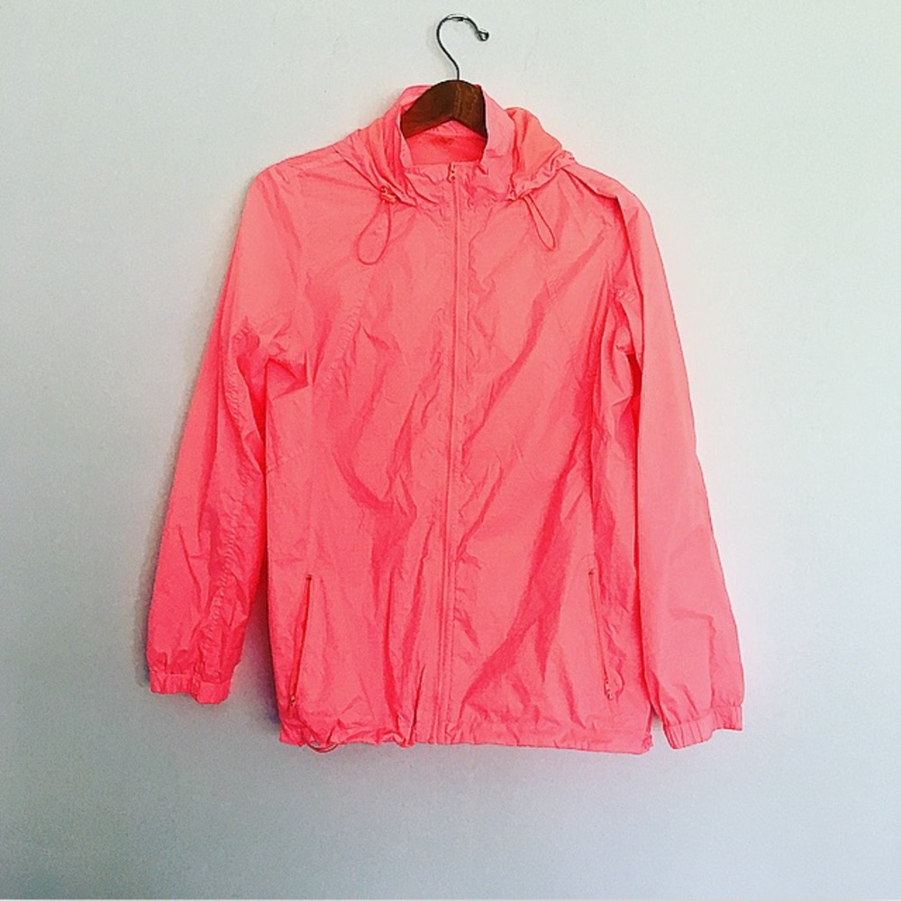 Xersion neon pink running jacket